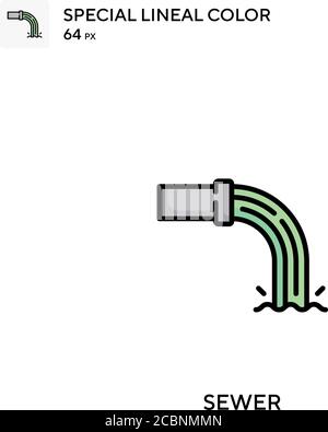 Kanalspezial lineales Farbvektorsymbol. Kanalsymbole für Ihr Geschäftsprojekt Stock Vektor