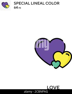Love Special Lineal Farbe Vektor-Symbol. Liebe Ikonen für Ihr Business-Projekt Stock Vektor