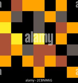 Abstrakter Mosaikhintergrund, warme Farbe Pixel Hintergrund, abstrakter Hintergrund Stockfoto