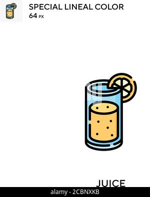 Juice Special Lineal Farbe Vektor-Symbol. Juice-Symbole für Ihr Geschäftsprojekt Stock Vektor
