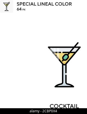 Cocktail Special Lineal Farbe Vektor-Symbol. Cocktail-Symbole für Ihr Geschäftsprojekt Stock Vektor