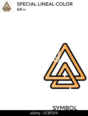 Symbol spezielles lineales Farbvektorsymbol. Symbolsymbole für Ihr Geschäftsprojekt Stock Vektor