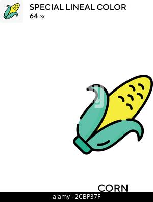 Corn Special Lineal Farbe Vektor-Symbol. Maissymbole für Ihr Geschäftsprojekt Stock Vektor
