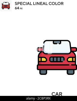 Car Special Lineal Farbe Vektor-Symbol. Auto-Symbole für Ihr Geschäftsprojekt Stock Vektor