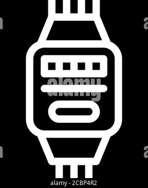 Elektrische Meter Glyphe Symbol Vektor Illustration isoliert Stock Vektor