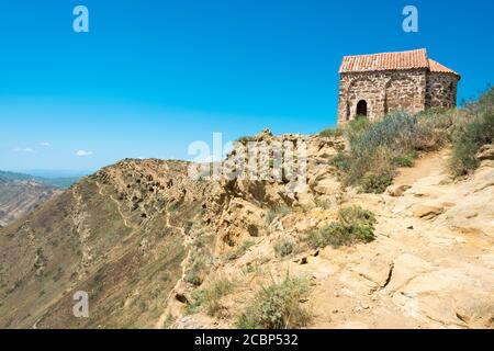 Kakheti, Georgia - David Gareja Kloster Komplex. Eine berühmte historische Stätte in Kacheti, Georgia. Stockfoto