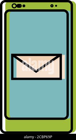 Isolierte Smartphone-Symbol Stock Vektor
