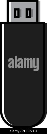 Isoliertes Pendrive-Symbol Stock Vektor