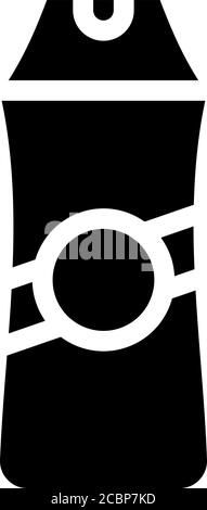 Shampoo Flasche Glyphe Symbol Vektor Illustration isoliert Stock Vektor