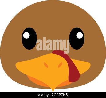 Türkei Kopf Cartoon Stock Vektor