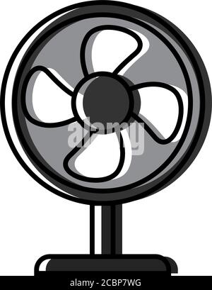 Symbol für isolierten Luftventilator Stock Vektor