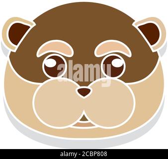 Mole Kopf Cartoon Stock Vektor