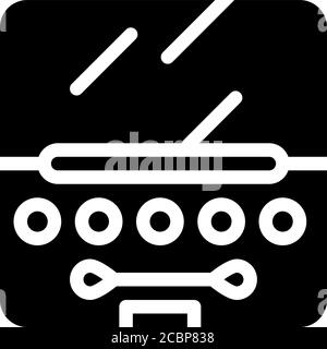 Lidschatten Set Glyphen Symbol Vektor Illustration Stock Vektor