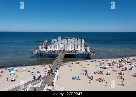 Pier, Ostseebad Sellin, Insel Rügen, Mecklenburg-Vorpommern, Deutschland Stockfoto