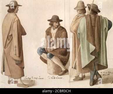 Schnorr Von Carolsfeld Julius - Italienische Hirten - Deutsche Schule - 19. Und Anfang des 20. Jahrhunderts Stockfoto