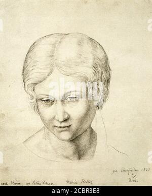 Schnorr Von Carolsfeld Julius - Maria Heller - Deutsche Schule - 19. Jahrhundert Stockfoto