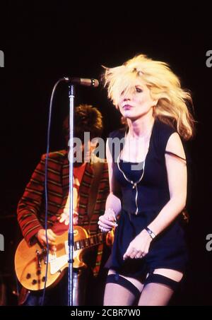 Blondie Live-Gig im Palladium New York USA 1978 Stockfoto