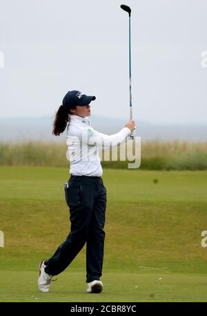 Irlands Leona Maguire schlägt am 12. Tag des dritten Tages der Aberdeen Standard Investments Ladies Scottish Open im Renaissance Club, North Berwick ab. Stockfoto