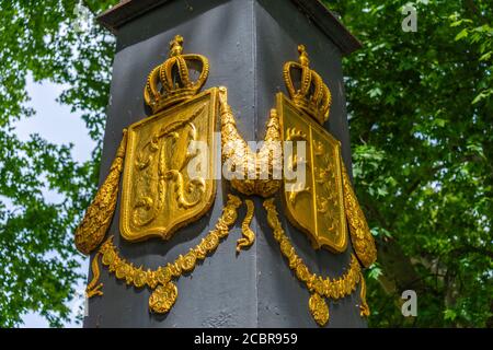 Akademiebrunnen in Oberer Schlossgarten oder Oberer Schlossgarten, Stuttgart, Bundesland Baden-Württemberg, Süddeutschland, Europa Stockfoto