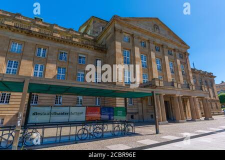 Opernhaus im Oberen Schlossgarten oder Oberen Schlossgarten, Stuttgart, Bundesland Baden-Württemberg, Süddeutschland, Europa Stockfoto