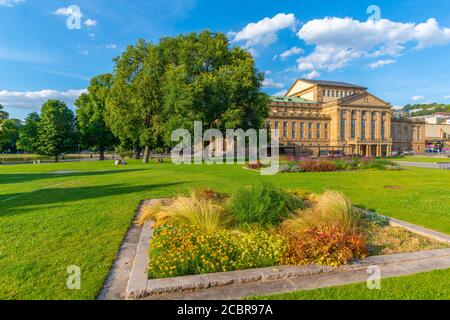 Opernhaus im Oberen Schlossgarten oder Oberen Schlossgarten, Stuttgart, Bundesland Baden-Württemberg, Süddeutschland, Europa Stockfoto