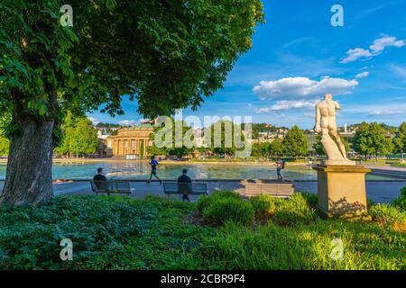 Staatstheater Stuttgart Theater im Oberen Schlossgarten oder Oberen Schlossgarten, Stuttgart, Bundesland Baden-Württemberg, Süddeutschland, Europa Stockfoto