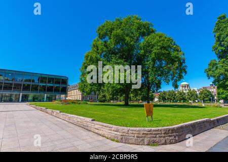 Landtagsgebäude oder parlamentsgebäude, Oberer Schlossgarten oder Oberer Schlossgarten, Stuttgart, Bundesland Baden-Württemberg, Süddeutschland, Europa Stockfoto