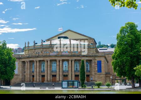 Staatstheater Stuttgart Theater, Oberer Schlossgarten oder Oberer Schlossgarten, Stuttgart, Bundesland Baden-Württemberg, Deutschland, Europa Stockfoto