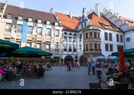 Bin Platzl Platz, Platz, München, Oberbayern, Deutschland Stockfoto