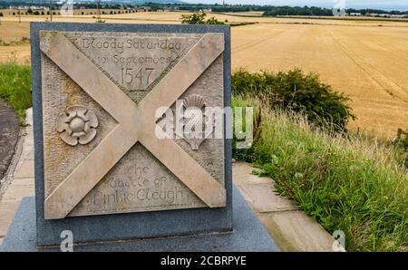 16. Jahrhundert Schotten Englisch Schlacht von Pinkie Cleugh Gedenkstein, Wallyford, East Lothian, Schottland, Großbritannien Stockfoto