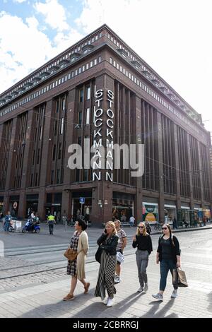 Ikonisches Kaufhaus Stockmann in der Aleksanterinkatu in Helsinki, Finnland Stockfoto