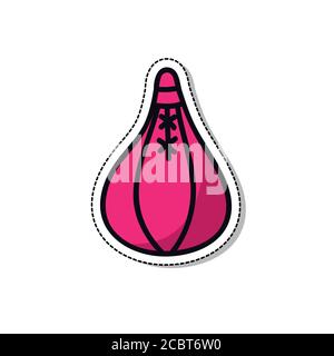 Box Birne Doodle Symbol, Vektor-Farbe Illustration Stock Vektor