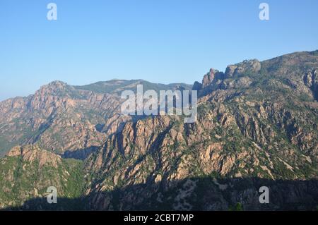 Gorges de la Spelunca im Süden Korsikas Stockfoto