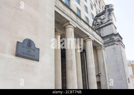 Verteidigungsministerium Gebäude, Whitehall, City of Westminster, Greater London, England, Vereinigtes Königreich Stockfoto