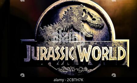 Jurassic Park DAS FAHRSCHILD in Jurassic Park Section Universal Studios Japan. Stockfoto