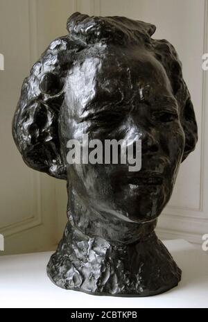 Auguste Rodin (1840-1917). Escultor francés. Hanako (1868-1945), gran máscara tipo D,1907. Brace. Fundición Susse. Museo Rodin. París. Francia. Stockfoto