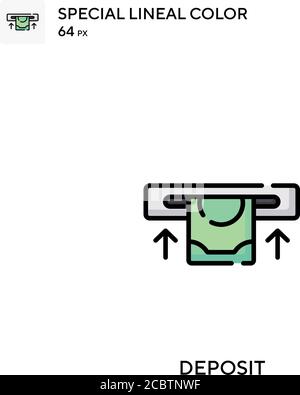 Spezielles lineales Farbvektor-Symbol hinterlegen. Hinterlegen Sie Symbole für Ihr Geschäftsprojekt Stock Vektor