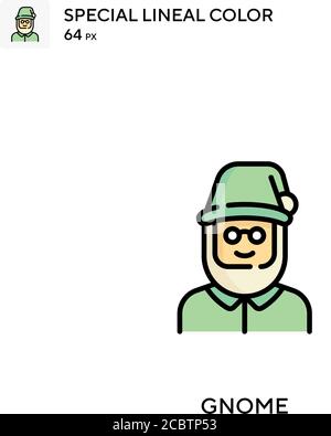 GNOME spezielles lineales Farbvektorsymbol. GNOME-Icons für Ihr Business-Projekt Stock Vektor