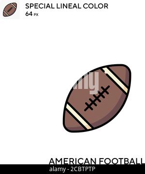 American Football Special Lineal Farbe Vektor-Symbol. American Football Icons für Ihr Business-Projekt Stock Vektor