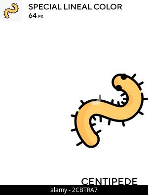 Centipede spezielles lineales Farbvektorsymbol. Centipede-Symbole für Ihr Geschäftsprojekt Stock Vektor