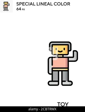 Spielzeug Special Lineal Farbe Vektor-Symbol. Spielzeugsymbole für Ihr Geschäftsprojekt Stock Vektor