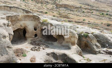 Gori, Georgia - Ruinen von Uplistsikhe. Eine berühmte historische Stätte in Gori, Shida Kartli, Georgia. Stockfoto