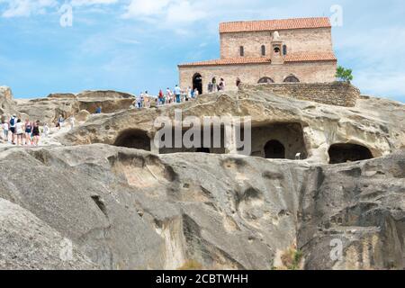 Gori, Georgia - Ruinen von Uplistsikhe. Eine berühmte historische Stätte in Gori, Shida Kartli, Georgia. Stockfoto