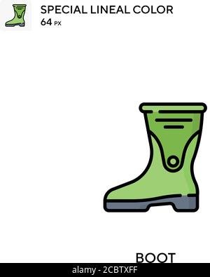 Boot Special Lineal Farbe Vektor-Symbol. Startsymbole für Ihr Geschäftsprojekt Stock Vektor