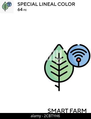Smart Farm spezielles lineales Farbvektorsymbol. Smart Farm-Symbole für Ihr Geschäftsprojekt Stock Vektor