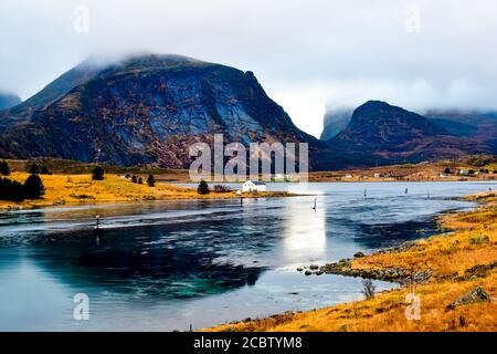 Blick entlang der E10 Stockfoto