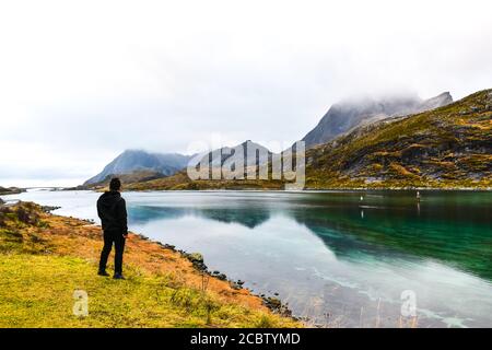 Blick von der Autobahn E10 Stockfoto