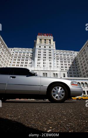 Das Trump Taj Mahal Hotel und Casino in Atlantic City. Atlantic City erhielt nach dem Start der HBO-Serie "Boardwalk Empire" neues Interesse. Stockfoto
