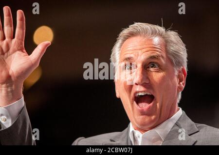 House Majority Leader Kevin McCarthy (R-Ca) bei der RNC vor Trumps Akzeptanz-Speach. Die Republikanische Nationalversammlung in Cleveland, wo Donald Trump als republikanischer Präsidentschaftskandidat nominiert wird. Stockfoto