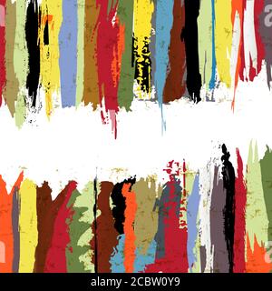 Abstrakte Hintergrundkomposition, mit Malstrichen, Platz für Text Stock Vektor